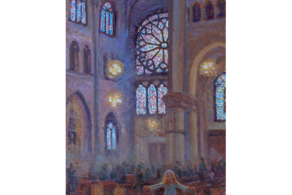 "In the Image of God" 30x24" oil - available- #2537 This painting I think is about many things at once.